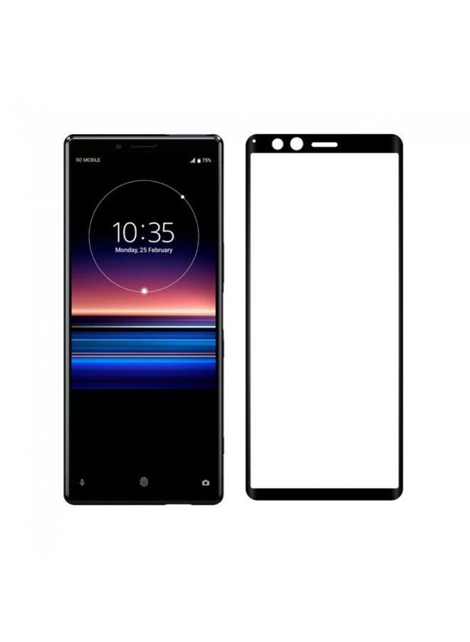 MARGOUN 3D Tempered Glass Screen Protector For Sony Xperia 1 Black/Clear - Image 3