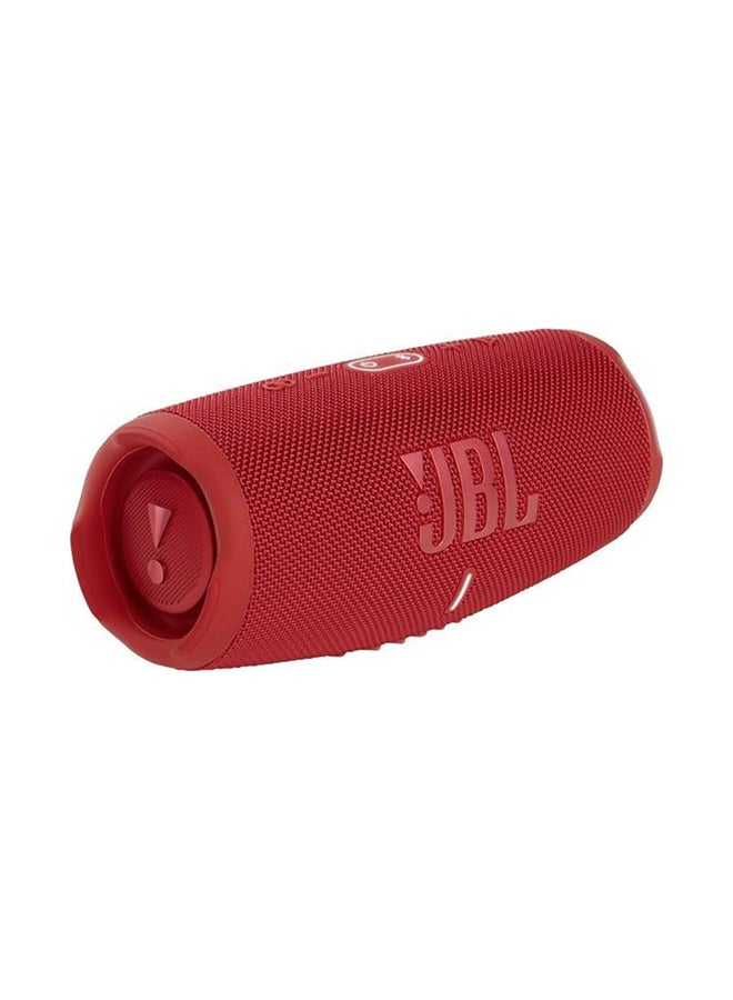 JBL - Charge 5 Portable Bluetooth Speaker Red - Image 1