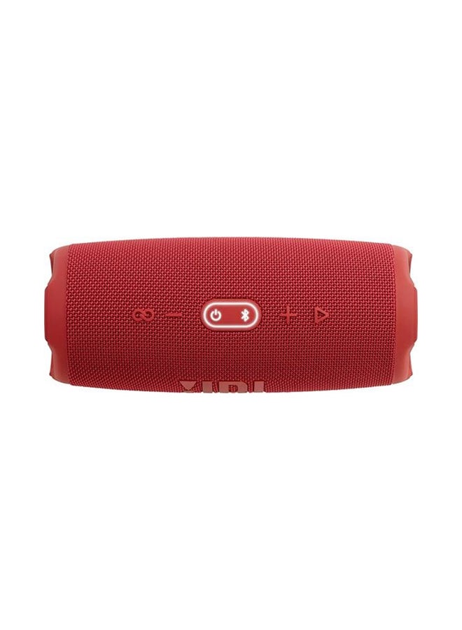 JBL - Charge 5 Portable Bluetooth Speaker Red - Image 1