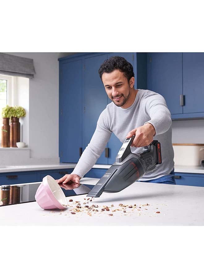 BLACK+DECKER Cordless Dustbuster Hand Vacuum Removable Battery, 18V, 1.5Ah 500 ml BCHV001C1-GB Grey  - Image 2