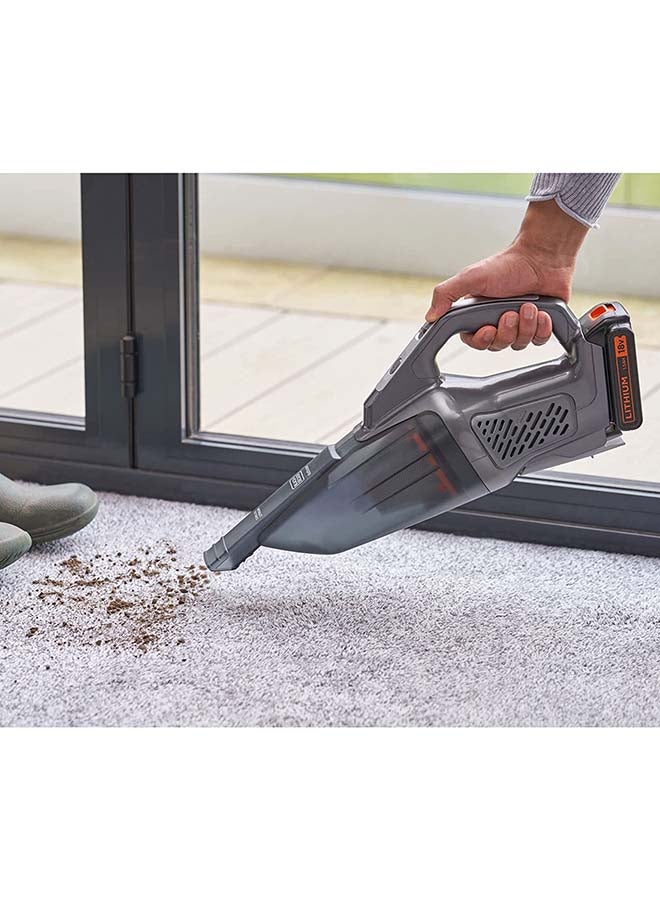 BLACK+DECKER Cordless Dustbuster Hand Vacuum Removable Battery, 18V, 1.5Ah 500 ml BCHV001C1-GB Grey  - Image 3