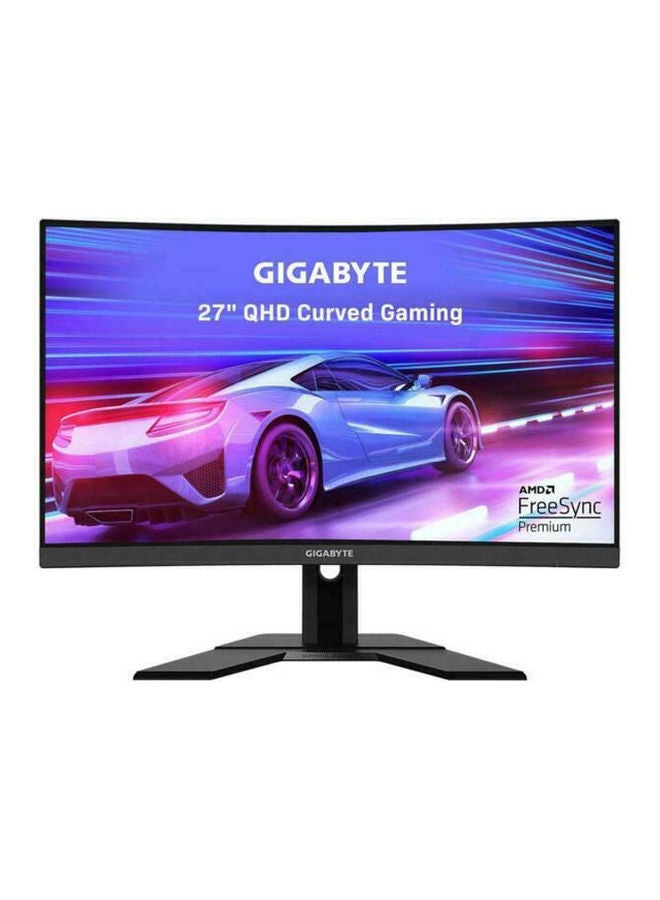 GIGABYTE 27 inch Curved QHD LED Gaming Monitor Black - Image 1