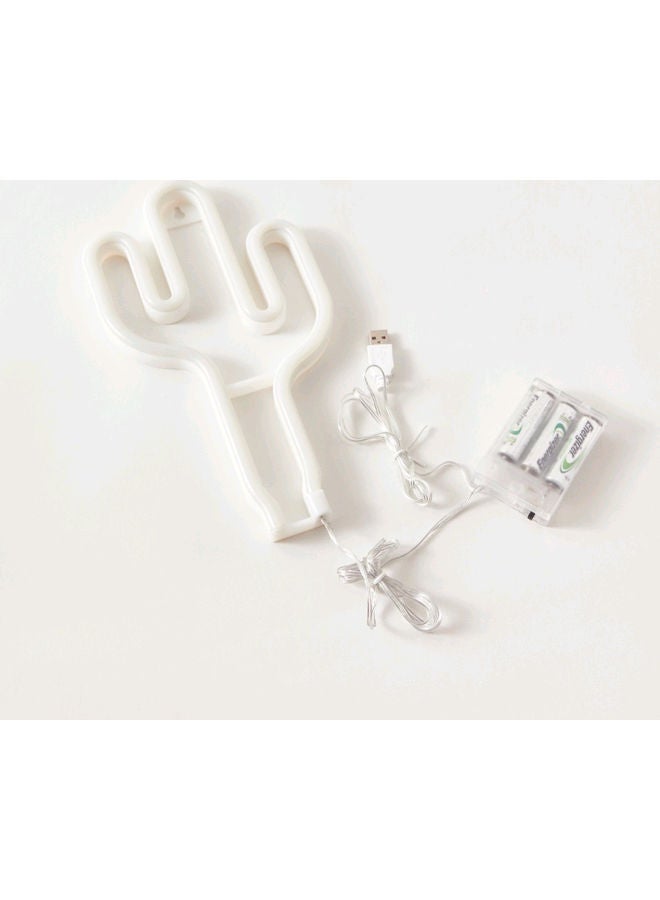 LED Neon Cactus Lamp Green 27 X 15 X 2cm - Image 5