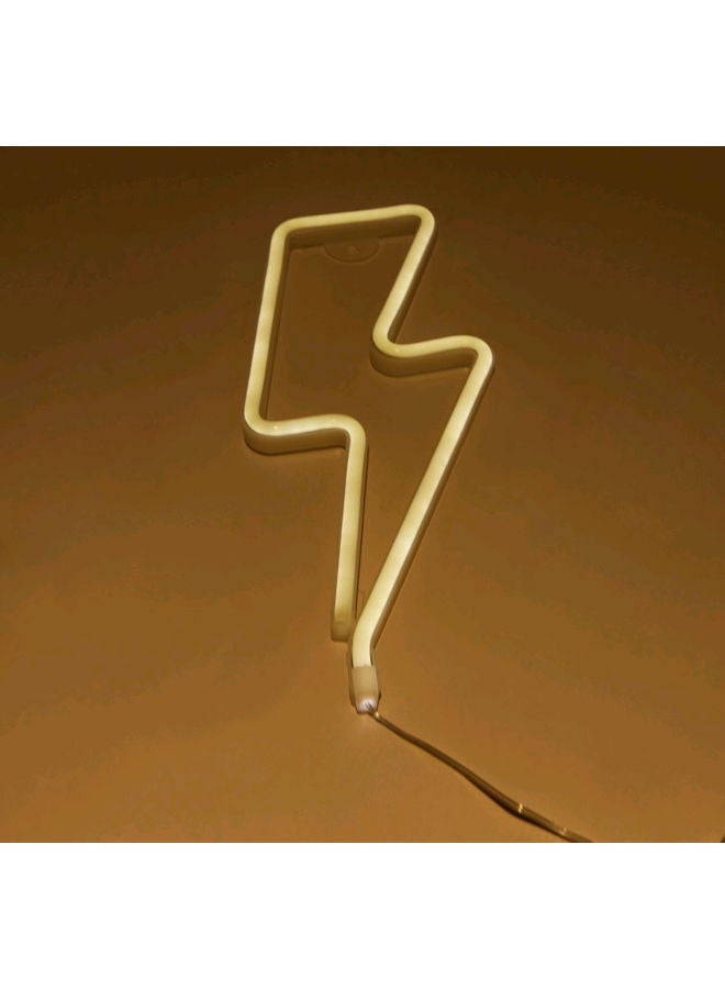 LED Neon Thunder Lamp Yellow  - Image 1
