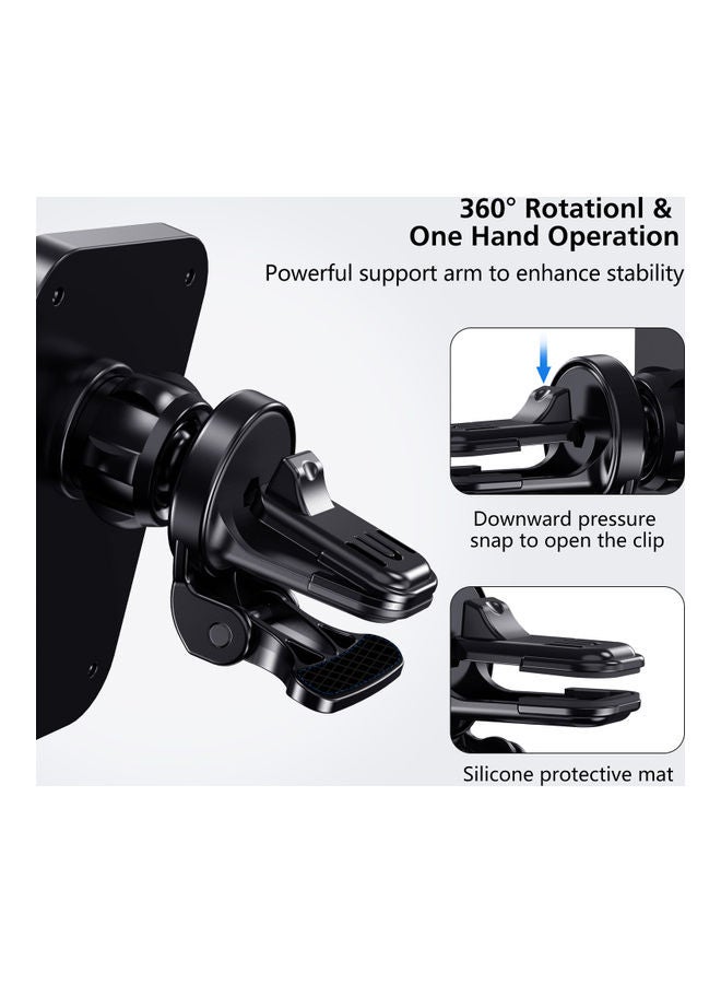 GULFLINK Magnetic Wireless Car Charger Compatible With Apple iPhone 12/13 Series Black  - Image 4