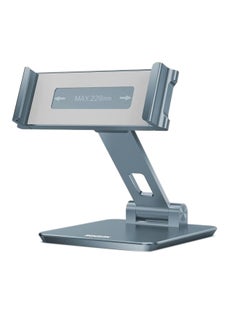 Aluminum Tablet Stand Holder 360° Swivel Rotation, Adjustable iPad Stand For Desk Silver