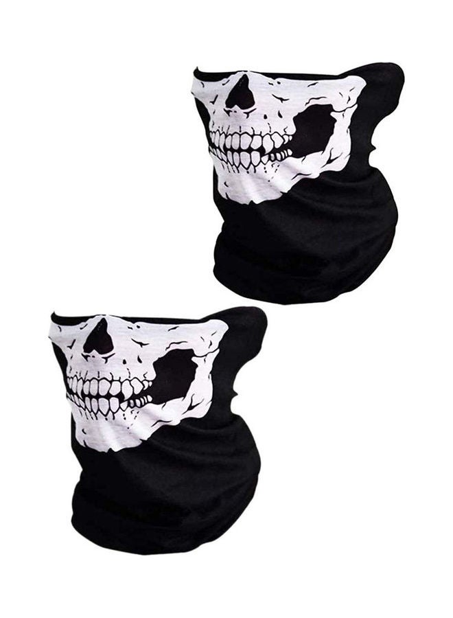 2Pcs Skull Printed Neck Shield Scarf Gaiter 0.06kg