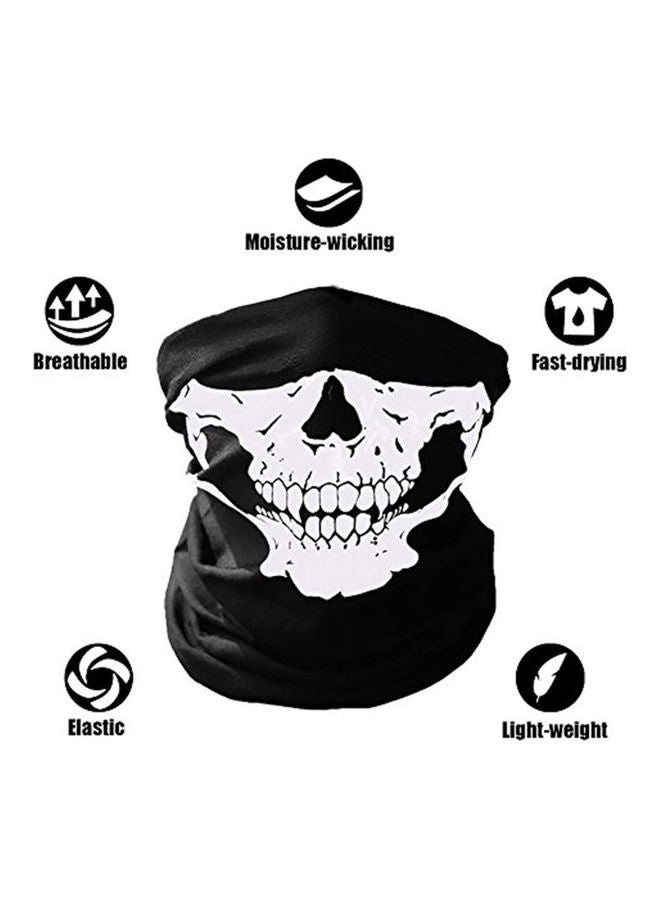 2Pcs Skull Printed Neck Shield Scarf Gaiter 0.06kg