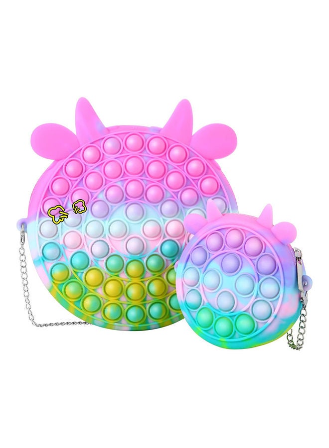 XiuWoo 2-Piece Sensory Fidget Shoulder Bag Toys 18.5 x 18.5 x 2cm  - Image 1