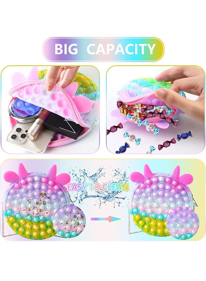 XiuWoo 2-Piece Sensory Fidget Shoulder Bag Toys 18.5 x 18.5 x 2cm  - Image 3