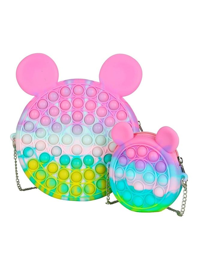 XiuWoo 1 Piece Sensory Fidget Shoulder Toy Bag 18.5 x 18.5 x 2cm - Image 1
