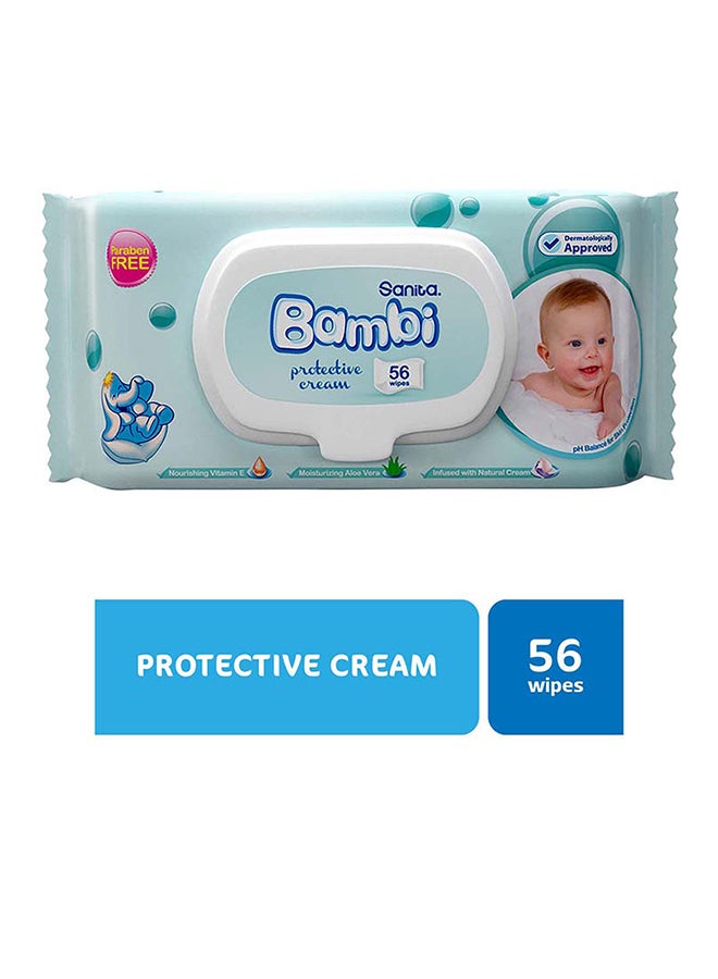 Sanita Bambi Aqua Clean, 56 Baby Wet Wipes - Image 2