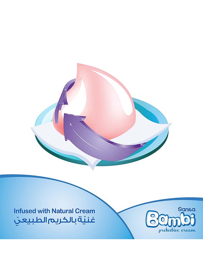 Sanita Bambi Aqua Clean, 56 Baby Wet Wipes - Image 3