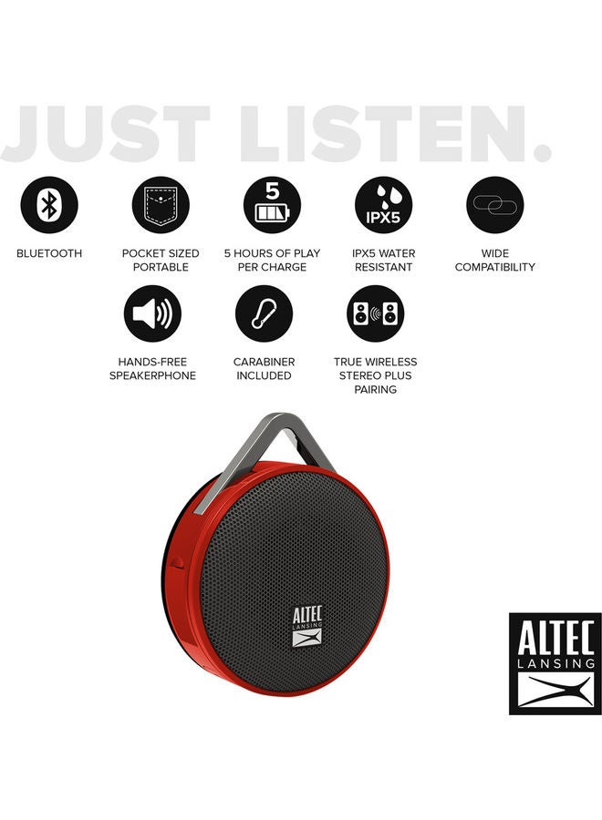 Altec Lansing - Orbit Bluetooth Speaker Red - Image 1