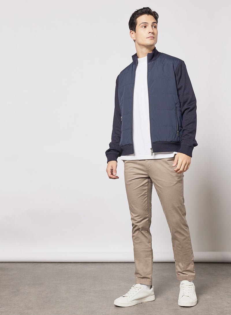 Selected Homme - Padded Hybrid Jacket Navy - Image 1