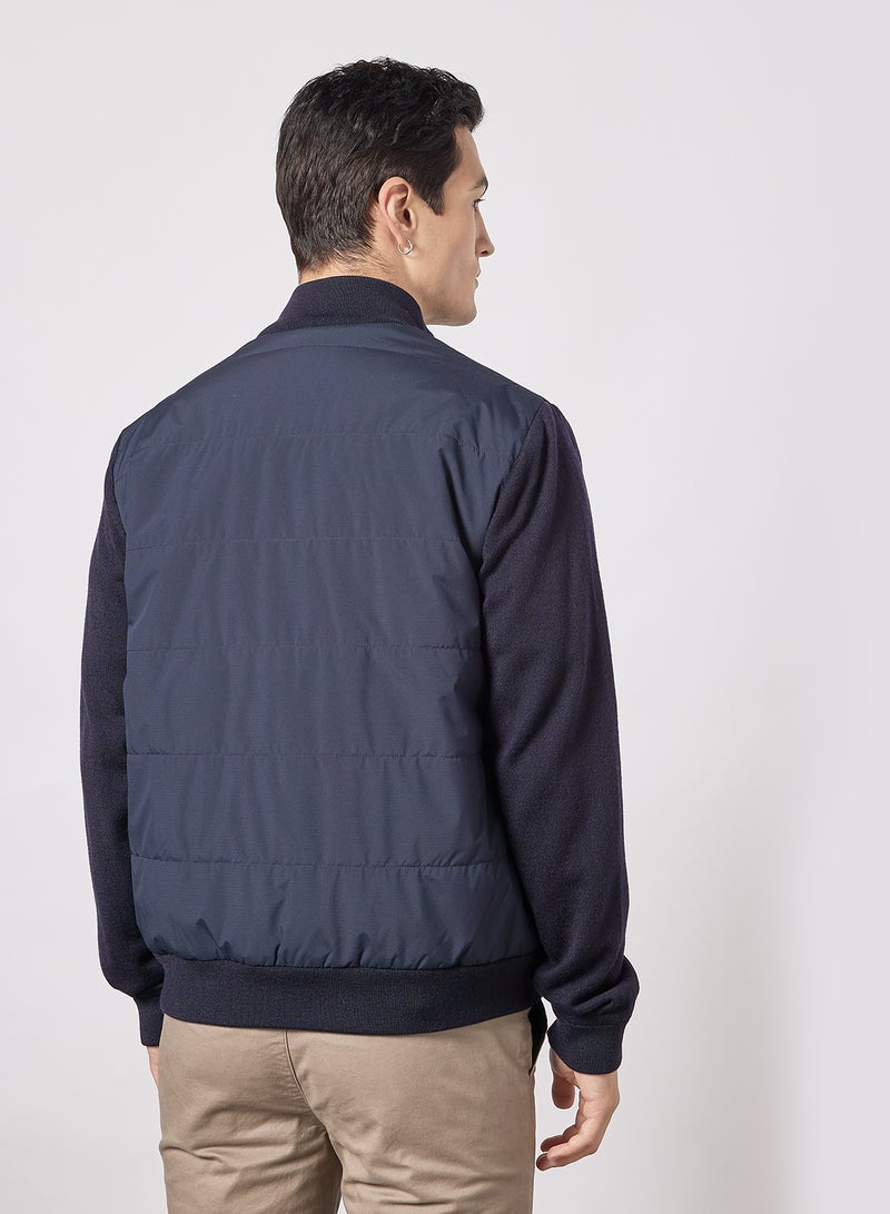 Selected Homme - Padded Hybrid Jacket Navy - Image 1