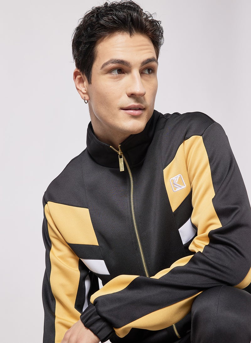 Karl Kani - OG Colourblock Track Jacket Black - Image 1