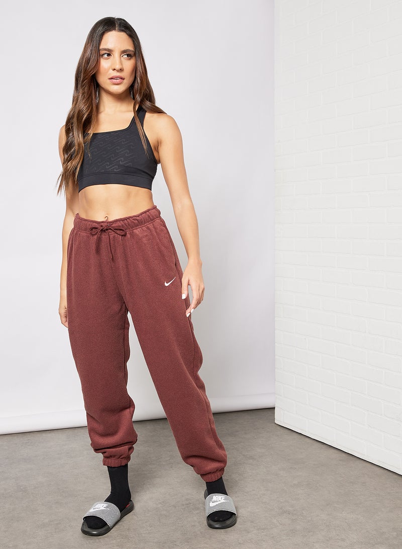 Nike - NSW Essentials Plush High-Rise Joggers Brown - Image 1