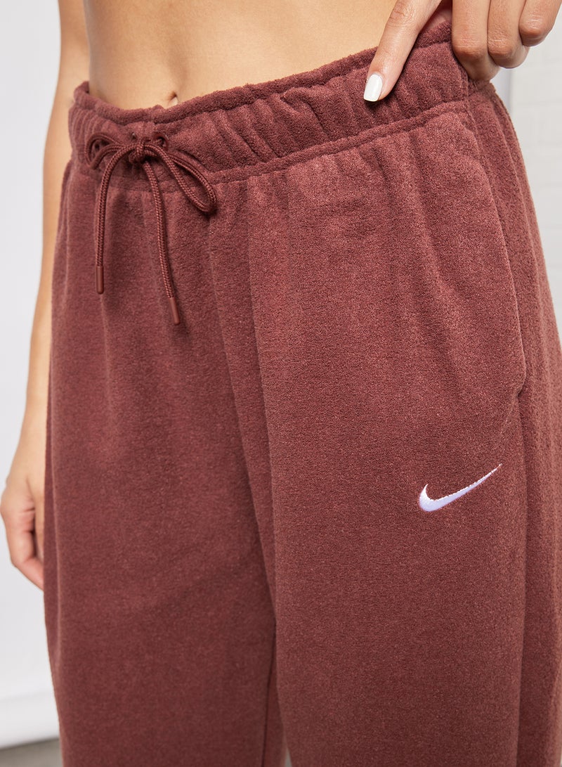 Nike - NSW Essentials Plush High-Rise Joggers Brown - Image 1