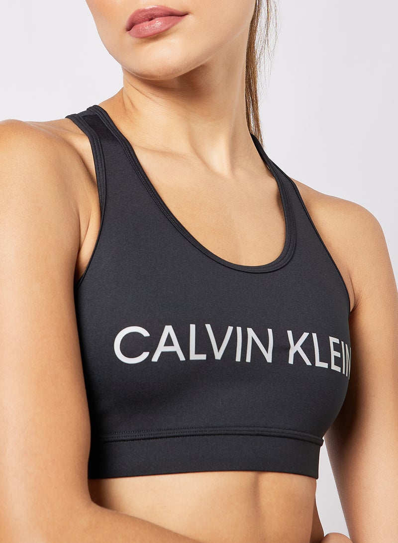Calvin Klein Performance - Medium Impact Sports Bra Black - Image 1