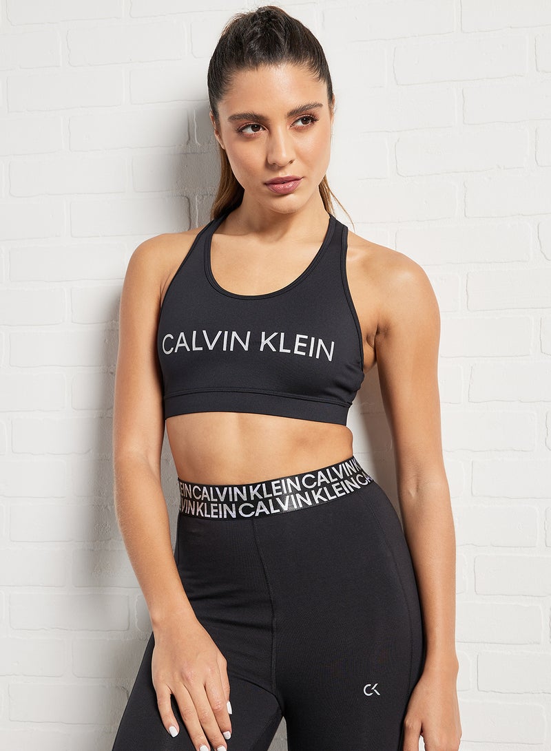 Calvin Klein Performance - Medium Impact Sports Bra Black - Image 1