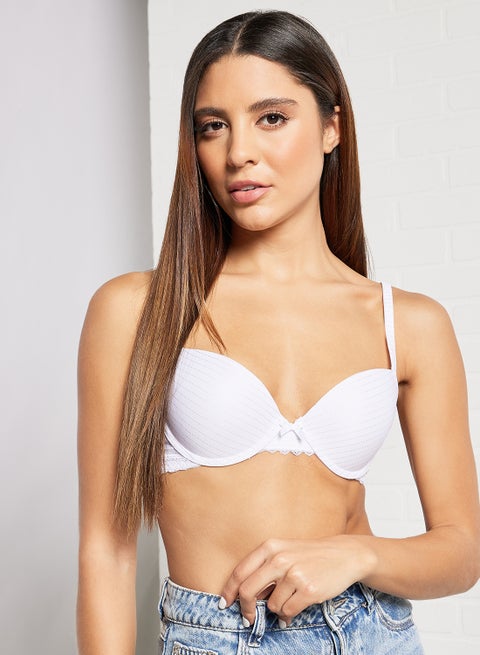 Ultra Soft Push Up Bra White