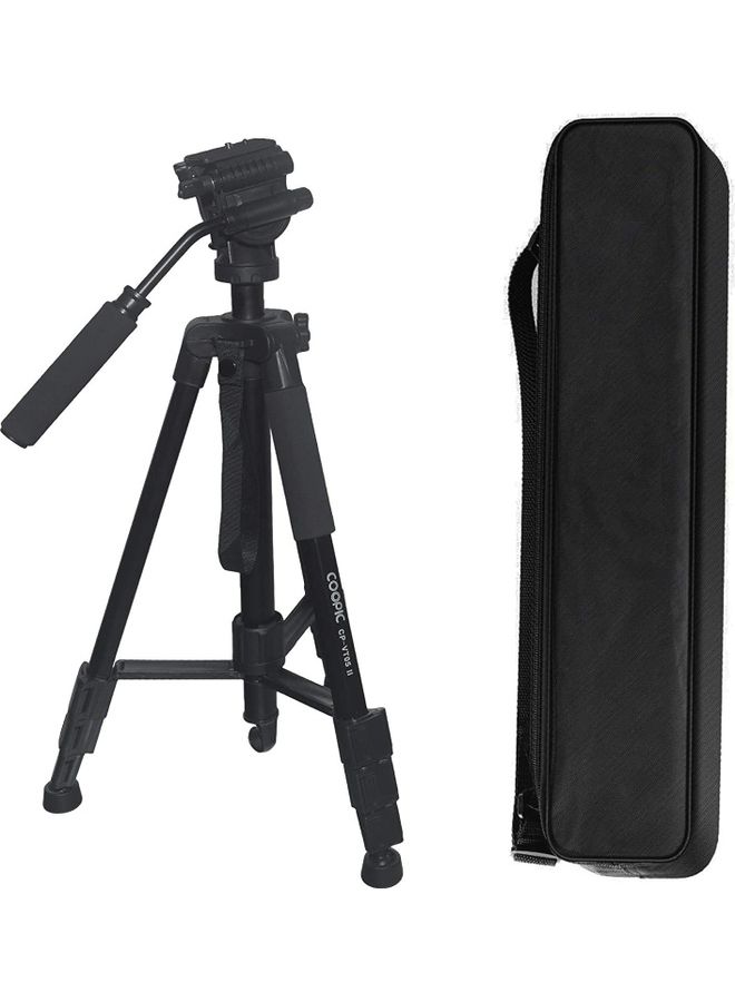 Coopic Vt05 II Foldable Tripod With Max Height 165Cm Removable Monopod Black - Image 1