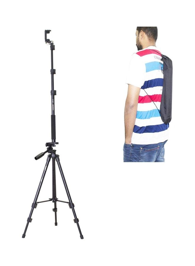DMK Power - T520 With MP01 Selfi Stick Monopod For Mobile & Cameras Black - Image 1