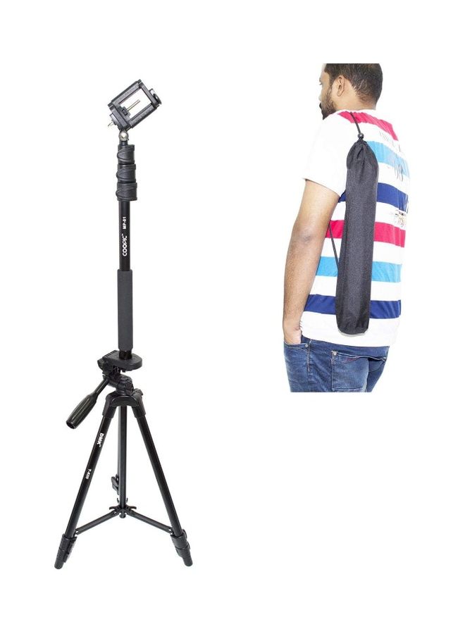 DMK Power - T520 With MP01 Selfi Stick Monopod For Mobile & Cameras Black - Image 1
