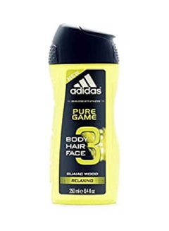 Adidas Pure Game Shower Gel With Guaiac Wood Extract Green 250ml 