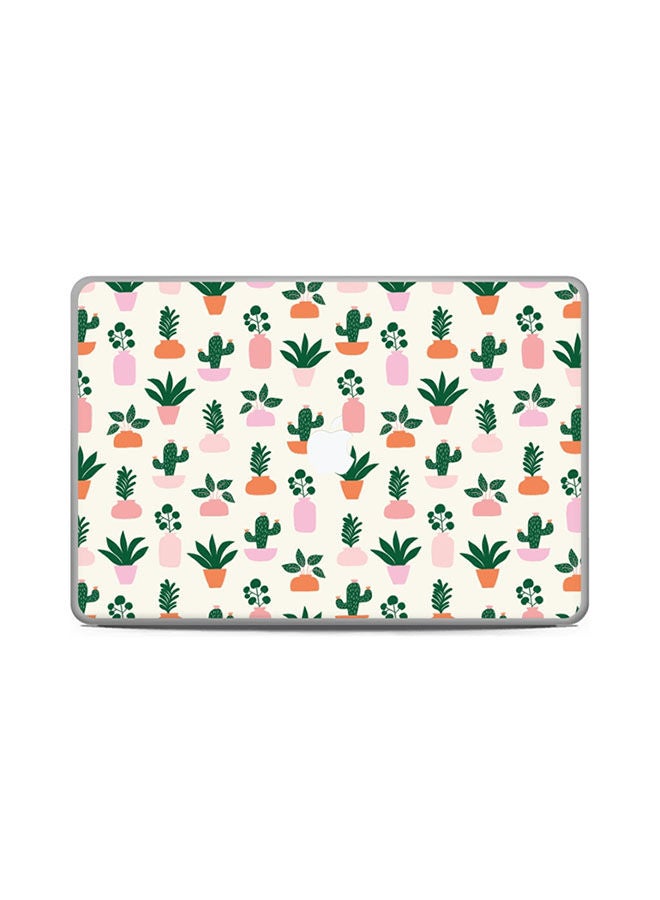 Plants In Pots Skin Cover For Macbook Pro 17 (2015) Multicolour
