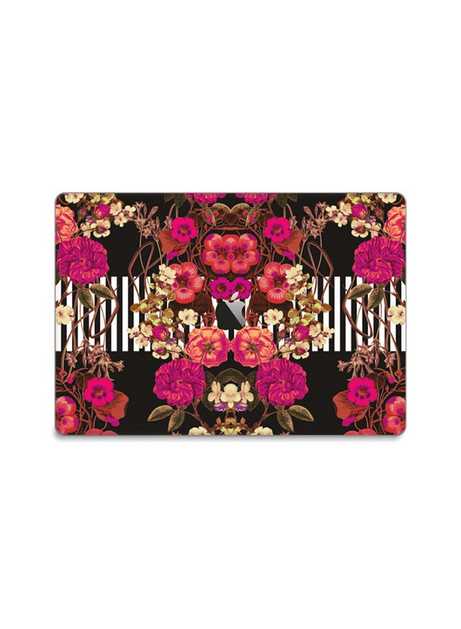 Floral Crossings Skin Cover For Macbook Pro Touch Bar 15 2015 Pink
