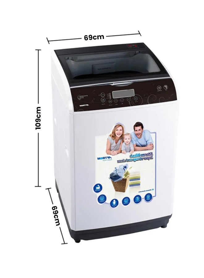 أفترون غسالة بتحميل علوي AFWA1200K أبيض/ أسود - Image 2