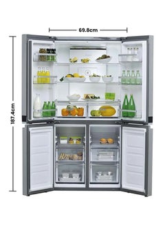 Whirlpool 4 Door Bottom Freezer Refrigerator 220 W WQ9 B1L UK Inox  - Image 2