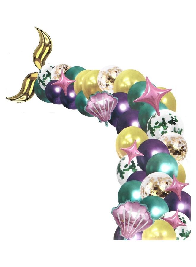 46-Piece Mermaid Tail  Balloon Set - Image 1