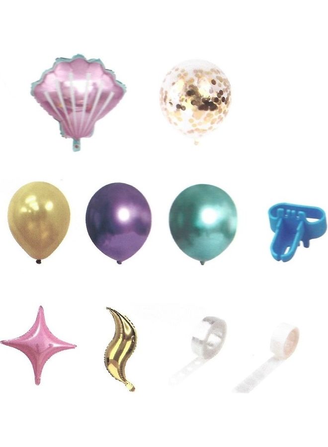46-Piece Mermaid Tail  Balloon Set - Image 2
