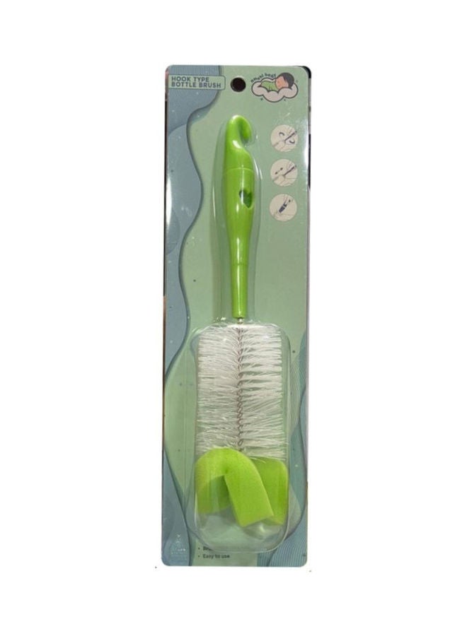 أمتشي بيبي فرشاة ناعمة لتنظيف الزجاجة والحلمة مع إسفنجة، خطاف- أخضر - Image 2