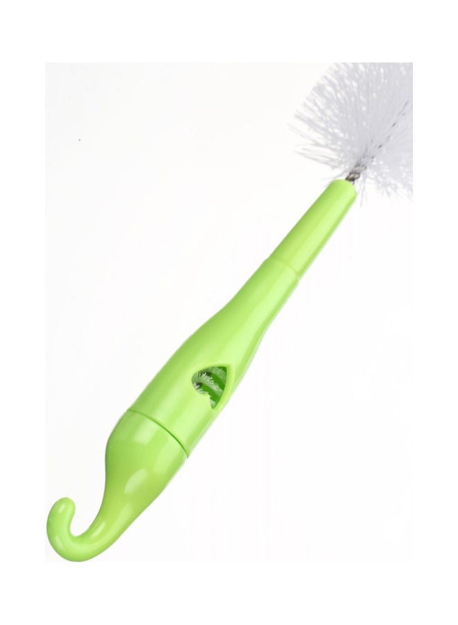 أمتشي بيبي فرشاة ناعمة لتنظيف الزجاجة والحلمة مع إسفنجة، خطاف- أخضر - Image 4