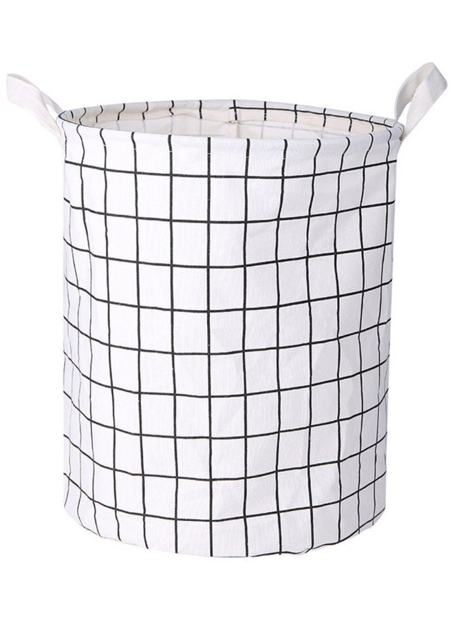 Deo King Foldable Laundry Basket White 40x34cm - Image 1