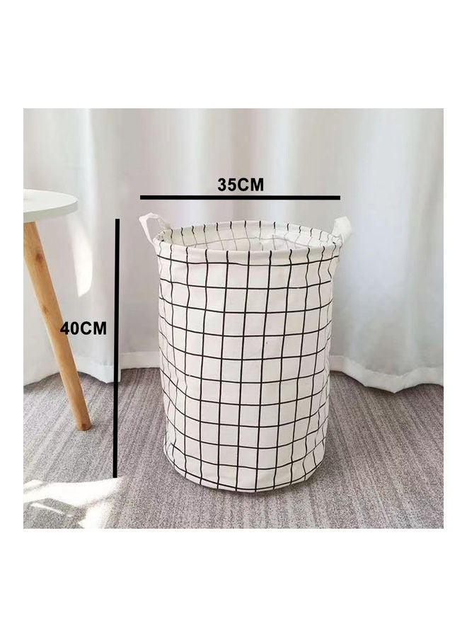 Deo King Foldable Laundry Basket White 40x34cm - Image 2