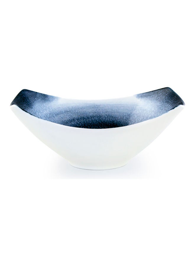 Shallow Reactive Scandi Salad Bowl Blue 25cm  - Image 1