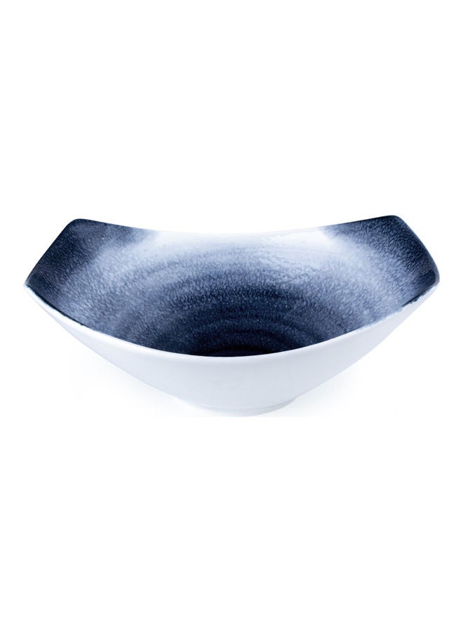 Shallow Reactive Scandi Salad Bowl Blue 25cm  - Image 3