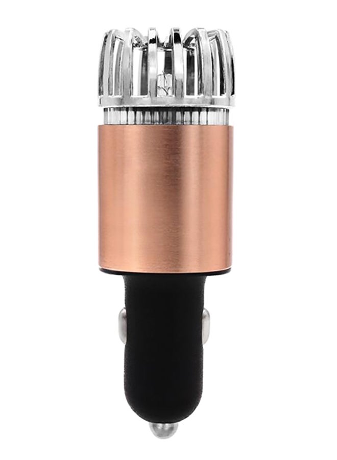 Perfect Dual USB Air Purifier Car Charger Rose Gold/Silver/Black - Image 2