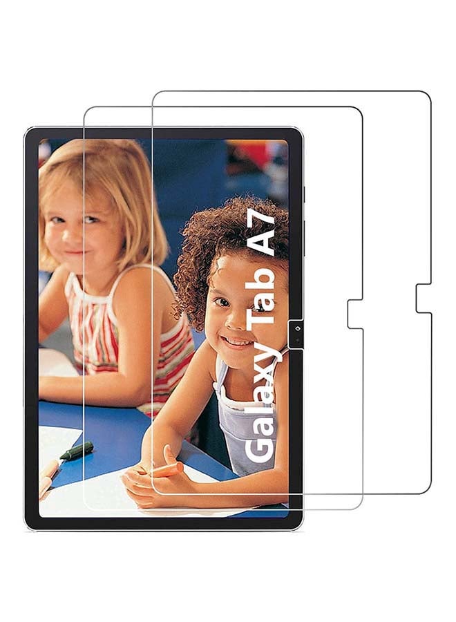 موز واقي شاشة من الزجاج المقسى بدرجة صلابة ممتازة 2.5 دي لهاتف جالكسي تاب A7 10.4 (2020) SM-T500 وSM-T505، واقي شاشة ممتاز بدرجة صلابة 9 اتش 2.5 دي واقي شاشة من الزجاج المقسى لجهاز جالكسي تاب A7 10.4 (2020) SM-T500، SM-T505، عبوة من قطعتين شفاف - Image 2