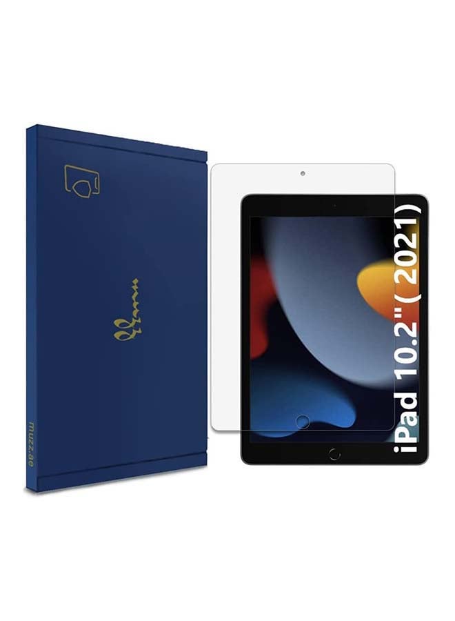 موز لاصقة حماية للشاشة من الزجاج المقوى لجهاز آيباد الجيل التاسع (ابل ايباد 10.2 بوصة 2021) شفاف - Image 1