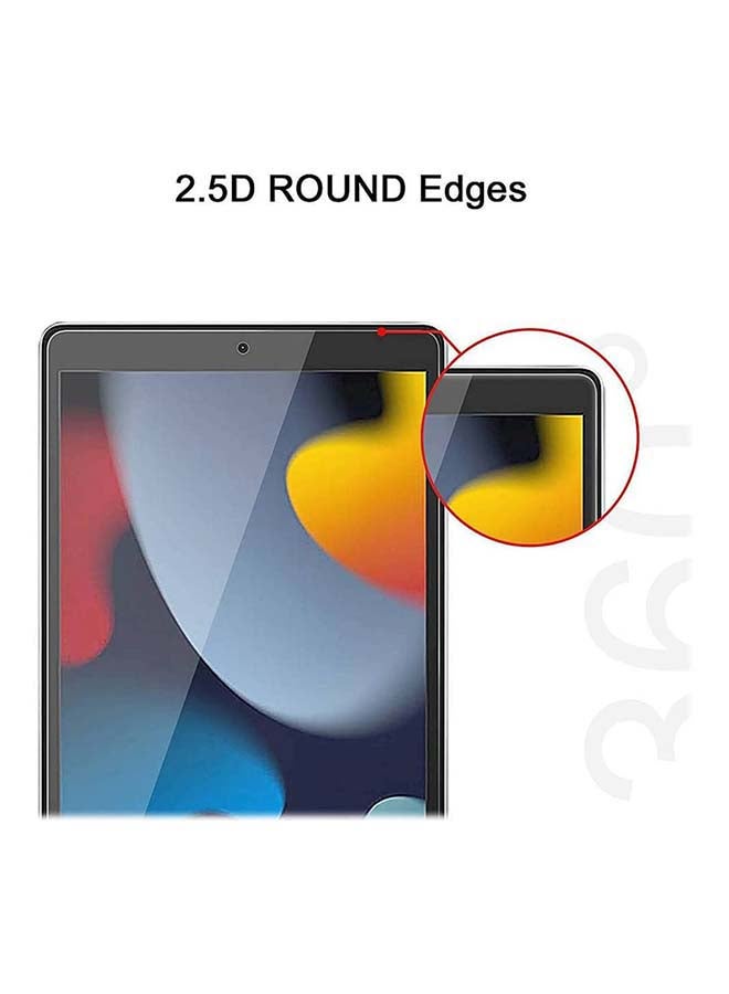 موز لاصقة حماية للشاشة من الزجاج المقوى لجهاز آيباد الجيل التاسع (ابل ايباد 10.2 بوصة 2021) شفاف - Image 3