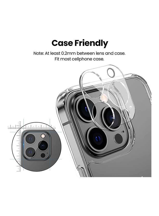 Muzz 9H Anti Scratch Tempered Glass Camera Lens Protector for iPhone 13 Pro 6.1 inch Clear - Image 2