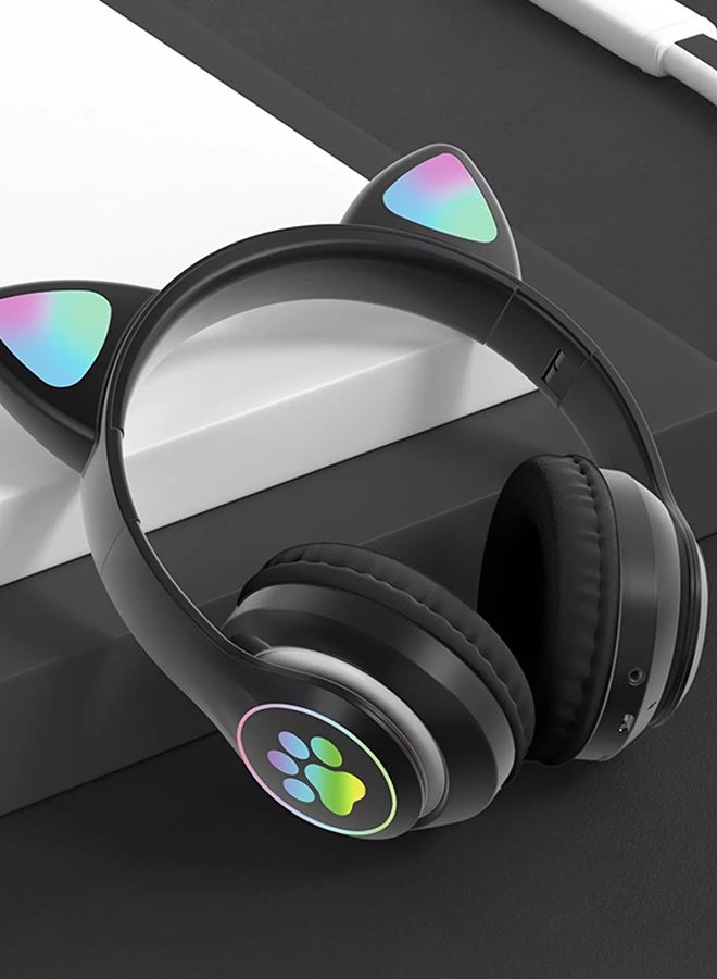 Perfect Bluetooth Wireless On-Ear Headphones With Microphone Black - Image 4