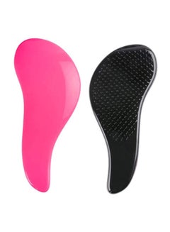 Generic Detangling Hair Brush Pink/Black  - Image 2
