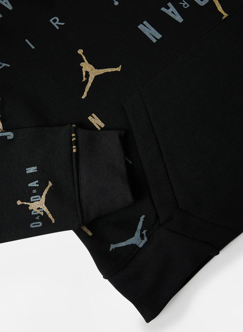 Jordan Girls Logo Plus Size Hoodie Black
